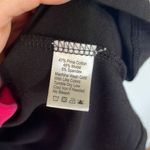 Lilla P black jersey ruched waist sleeveless faux wrap dress M Size M Photo 6