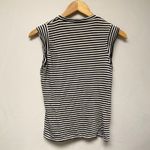 Max Mara Navy White Striped Sleeveless Tank Top Size L Nautical Coastal Chic Photo 5