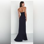 Lulus  Navy High Low Halter Dress NWOT Sz XS prom hoco wedding guest party gala Photo 1