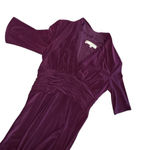 Evan Picone  Purple A-Line Wrap Midi Dress Photo 2