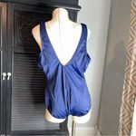 Lands' End  Tugless Tummy Control Scoop-neck Blue One Piece‎ Swimsuit Womens 22W Photo 3