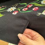 Victor Costa Occasion Floral Embroidered Coat Tunic Jacket Vintage Size 1X Black Photo 4