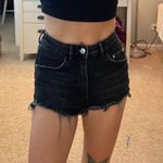 ZARA Black Jean Shorts Photo 0