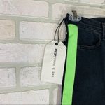 Rag and Bone NWT Mazie Black Lime Tuxedo Stripe Skinny Jeans Size 24 Photo 4