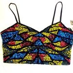Aidan Mattox  • Beaded Neon Retro Crop Top Prom Photo 0