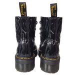 Dr. Martens Sinclair Platform Zebra Embossed Zip Up Lace Closure in Black Photo 10