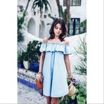 EXPRESS ✨Denim Off The Shoulder Trapeze Dress✨ Photo 1