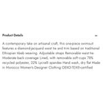 Lemlem NWOT  Lena Ballet One Piece Swimsuit Photo 7