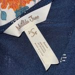 Matilda Jane  sz small womens wide strap tank blue top with floral design bottom Photo 7