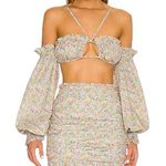 For Love & Lemons Raleigh Crop Top Size Small Floral Multicolor Photo 0