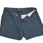 Calvin Klein Midnight Oil Blue Linen Classic Shorts Size 6 Photo 1