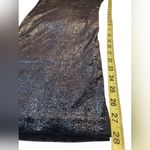 Juicy Couture  Women XL Velour Shiny Flare Black Silver Pull On Wide-Leg Pants Photo 5