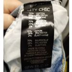 City Chic Size 20 Button Fly Light Wash Distressed Harley High Rise Crop Jeans Photo 7