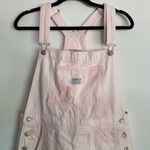 Levi's Two Horse Brand Tie Dye Pink Shortall Overalls Workwear Bib Cutoffs Size M Photo 1