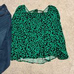 Ava & Viv  jeans size 24w‎ and green long sleeve top 1x Photo 2
