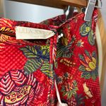 Ulla Johnson Aspen red floral hibiscus tiered maxi skirt with pockets Photo 7