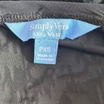 Vera Wang Simply  Black Velvet Burnout Chiffon Hem‎ Size XS Petite Whimsigoth Photo 6