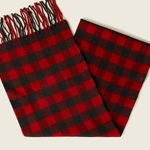 J.Crew  68” Wool Scarf - Red & Black Buffalo Plaid New w/ Tags Photo 0