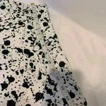 Philosophy Flat Waist Pull-On Shorts Women’s Small White w/ Black Paint Spatter Photo 4