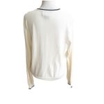 Ralph Lauren Polo Sport Nautical Preppy Cardigan Cream With Navy Piping Large Photo 2