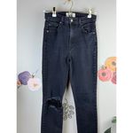 Reformation High & Skinny Jean In Faded Black Destroyed - Size - 26 Photo 6
