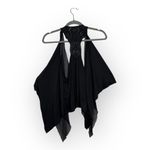 Eyelash Couture  Black Sheer Lace Back Boho Festival Fairycore Vest S Photo 2