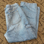 Old Navy Extra High Rise Sky-Hi Wide Leg Jeans Photo 0