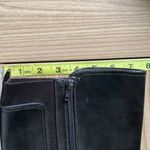 Unisa  Brown Zip Up Knee Length Gold Chain Block Heel Faux Leather Boots 7.5 Photo 6