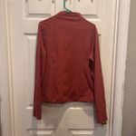 ZYIA Active XXXL Salmon Pullover 3/4 Zip Jacket Athletic‎ Top Thumb Hole Plus Red Size 4X Photo 3