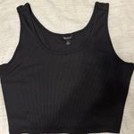 Versona  Size Large Black ribbed crop top Photo 0