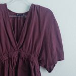 ASOS Textured Plunge Short Sleeve Blouse Photo 3