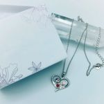 Night Before Christmas I Love You Forever Heart CZ Necklace Multiple Photo 1