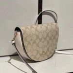 Coach Ellen Crossbody In Signature Light Khaki & Chalk C1430 Photo 2