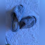 Dearfoams  Womens Chenille Tab Scuff Memory Foam Slippers Size Small Indoor Gray Photo 7