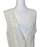Vtg Ivory White Crochet Vest Medium Turtle Bay Open Knit 80s 90s Coquette Photo 1