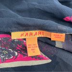 Harari sill vase print cardigan duster sz xl Black Photo 2