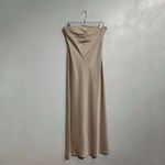 WAYF  Champagne Strapless Maxi Dress Sz M Photo 1