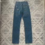 ZARA Distressed Straight Leg Jeans Photo 2
