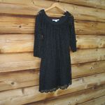 Diane Von Furstenberg  Black Lace Mini Dress Photo 2