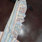 Liberty Love  crop top women’s size XL strips sleeveless ruffles pullover blouse Photo 6