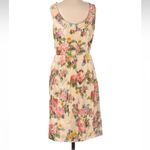 J.Crew Collection Cream & Pink Halter Neck Sheath Midi Dress Women’s Size XXS Photo 2