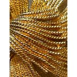 Monet Signed Cordelia Line Vintage Gold Tone Flower Brooch Photo 3