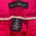 Willi Smith Willi Smith Womens Pants Size 2 Pink Stretch Mid Rise Slim Leg Cropped Pockets Photo 3