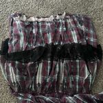 Anthropologie  Plaid Lace Bow Dress Photo 2