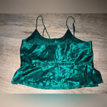 Frederick's of Hollywood Frederick’s of Hollywood Dark Silky Green tank top M Photo 7