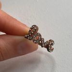 No Brand | Rose Gold ‘LOVE’ Cursive Diamond Ring Accessory Bold Girly Photo 2