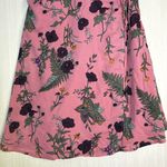 Mi ami Dress Womens Sz L Pink Floral Cold Shoulder‎ Ruffle Mini Faux Wrap Boho Size L Photo 2