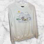 American Eagle Disney exclusive Mickey Minnie sledding winter sweater shirts S Photo 1