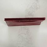 Siso made In Italy Handbag Purse Red snakeskin Leather VINTAGE great condition Photo 2