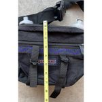Jansport Vintage 90s  Fanny Pack Purple Waist Hiking Belt Bag + 2 Bottle Holders Photo 5